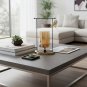 ANYDECO 34cm Candle Holder Flower Vase, Tabletop Modern Home Decor with Metal Base