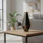 ANYDECO 39cm Gold Black Luxury Tabletop Decor, Modern Metal Home Ornament