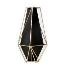 ANYDECO 34cm Gold Black Luxury Tabletop Decor, Modern Metal Home Ornament