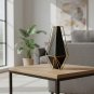 ANYDECO 34cm Gold Black Luxury Tabletop Decor, Modern Metal Home Ornament