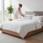 ANYHOUZ Breathable Reversible Comforter with Ultra-soft Cotton Cover for All-season Comfort