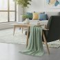 Anycozy Gray Faux Cashmere Throw Blanket Diamond Knit 130x230cm