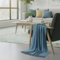 Anycozy Blue Faux Cashmere Throw Blanket, Sofa Cover 150x230cm