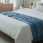 Anycozy Blue Faux Cashmere Throw Blanket, Sofa Cover 150x230cm