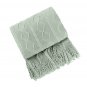 Anycozy Gray Faux Cashmere Throw Blanket Diamond Knit 150x230cm