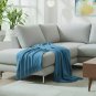 Anycozy Blue Faux Cashmere Throw Blanket Sofa Cover 130x230cm