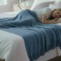 Anycozy Blue Faux Cashmere Throw Blanket Sofa Cover 130x230cm