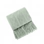 Anycozy Gray Faux Cashmere Throw Blanket Diamond Knit 130x180cm
