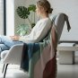 Anycozy Faux Cashmere Throw Blanket, Rainbow Wave Pattern Sofa Cover 180x230cm
