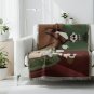 Anycozy Brown Faux Cashmere Throw Blanket, Cartoon Sofa Cover 180x260cm