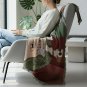Anycozy Brown Faux Cashmere Throw Blanket, Cartoon Sofa Cover 180x260cm