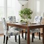 Anyseat White Chair Cover with Blue Butterfly, Elastic Anti-Dirt for Dining & Events