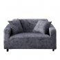 Anyseat 2-Seater Sofa Cover Marble Gray, Elastic Stretch Slipcover for Living Room