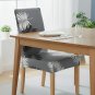 Anyseat Grey Chair Cover with Leaves Design, Elastic Anti-Dirt for Dining & Events