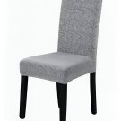 Anyseat Grey Chair Cover with Black Writing Design, Elastic Anti-Dirt for Dining & Events Anyseat Grey Chair Cover with Black Writing Design, Elastic Anti-Dirt for Dining & Events