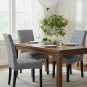 Anyseat Grey Chair Cover with Black Writing Design, Elastic Anti-Dirt for Dining & Events