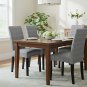 Anyseat Grey Chair Cover with Black Writing Design, Elastic Anti-Dirt for Dining & Events