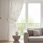 Anydrape White Sheer Curtain, Grommet, Hooks, Pencil Pleat & Rod Pocket Window Drapes