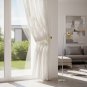 Anydrape White Sheer Curtain, Grommet, Hooks, Pencil Pleat & Rod Pocket Window Drapes