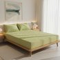 Anycozy Green Mattress Cover 180x200cm, Cotton Quilted Anti-Bacterial Protector