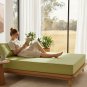 Anycozy Green Mattress Cover 180x200cm, Cotton Quilted Anti-Bacterial Protector