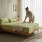 Anycozy Green Mattress Cover 180x200cm, Cotton Quilted Anti-Bacterial Protector