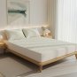 Anycozy Beige Double Mattress Cover, Cotton Quilted Anti-Bacterial Protector