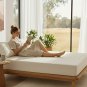 Anycozy Beige Double Mattress Cover, Cotton Quilted Anti-Bacterial Protector