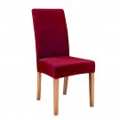 Anyseat Chair Cover Rose Red Velvet Plush Stretch Slipcover for Dining Anyseat Chair Cover Rose Red Velvet Plush Stretch Slipcover for Dining