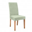Anyseat Chair Cover Light Green Velvet Plush Slipcover for Dining Kitchen Anyseat Chair Cover Light Green Velvet Plush Slipcover for Dining Kitchen