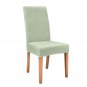 Anyseat Chair Cover Light Green Velvet Plush Slipcover for Dining Kitchen