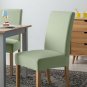 Anyseat Chair Cover Light Green Velvet Plush Slipcover for Dining Kitchen