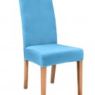 Anyseat Chair Cover Sky Blue Velvet Plush Slipcover for Dining Kitchen Anyseat Chair Cover Sky Blue Velvet Plush Slipcover for Dining Kitchen
