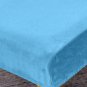 Anyseat Chair Cover Sky Blue Velvet Plush Slipcover for Dining Kitchen