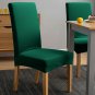Anyseat Chair Cover Dark Green Velvet Plush Slipcover for Dining Kitchen