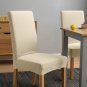 Anyseat Chair Cover Light Beige Velvet Plush Slipcover for Dining Kitchen