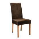 Anyseat Chair Cover Coffee Velvet Plush Slipcover for Dining Kitchen