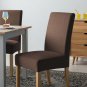 Anyseat Chair Cover Coffee Velvet Plush Slipcover for Dining Kitchen