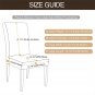 Anyseat Chair Cover Coffee Velvet Plush Slipcover for Dining Kitchen