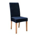 Anyseat Chair Cover Dark Navy Velvet Plush Slipcover for Dining Kitchen
