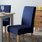 Anyseat Chair Cover Dark Navy Velvet Plush Slipcover for Dining Kitchen