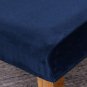 Anyseat Chair Cover Dark Navy Velvet Plush Slipcover for Dining Kitchen