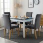 Anyseat Chair Cover Dark Grey Velvet Plush Slipcover for Dining Kitchen