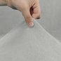 Anyseat Chair Cover Light Grey Velvet Plush Slipcover for Dining Kitchen