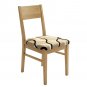 Anyseat Chair Cover Light Beige Brown White Wave Pattern Stretch Seat Cover Washable