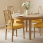 Anyseat Chair Cover Plain Yellow Stretch Seat Cover for Home Dinning Kitchen Washable Removable