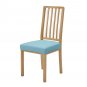 Anyseat Chair Cover Plain Lake Blue Stretch Seat Cover for Home Dinning Kitchen Washable Removable