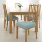 Anyseat Chair Cover Plain Lake Blue Stretch Seat Cover for Home Dinning Kitchen Washable Removable