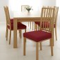 Anyseat Chair Cover Plain Wine Red Stretch Seat Cover for Home Dinning Kitchen Washable Removable