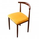 Anyseat Chair Cover Orange Fur Stretch Seat Cover for Home Dinning Kitchen Washable Removable